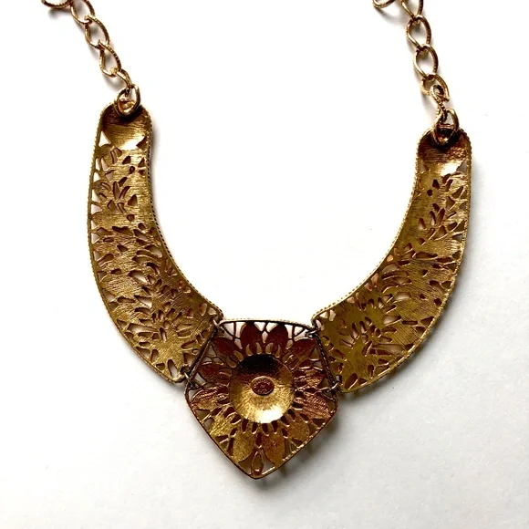 Jose Barrera for Avon Filigree Necklace Choker Art Nouveau Retro Vintage 80s HTF